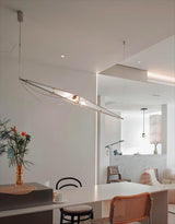 Modern Stainless Steel Fragment Pendant Lamp with Wavy Acrylic Cone Shade for Contemporary Interiors