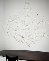 Modern Stainless Steel LED Electrolier Chandelier with Chrome Finish