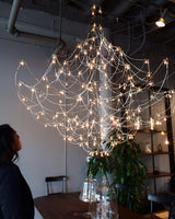 Modern Stainless Steel LED Electrolier Chandelier with Chrome Finish