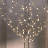 Modern Stainless Steel LED Electrolier Chandelier with Chrome Finish