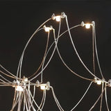 Modern Stainless Steel LED Electrolier Chandelier with Chrome Finish