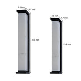 Modern Stainless Steel LED Outdoor Wall Light Waterproof Exterior Sconce in Black Finish