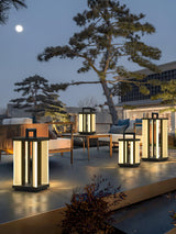 Modern Stainless Steel LED Solar Path Light for Exterior Garden and Walkways
