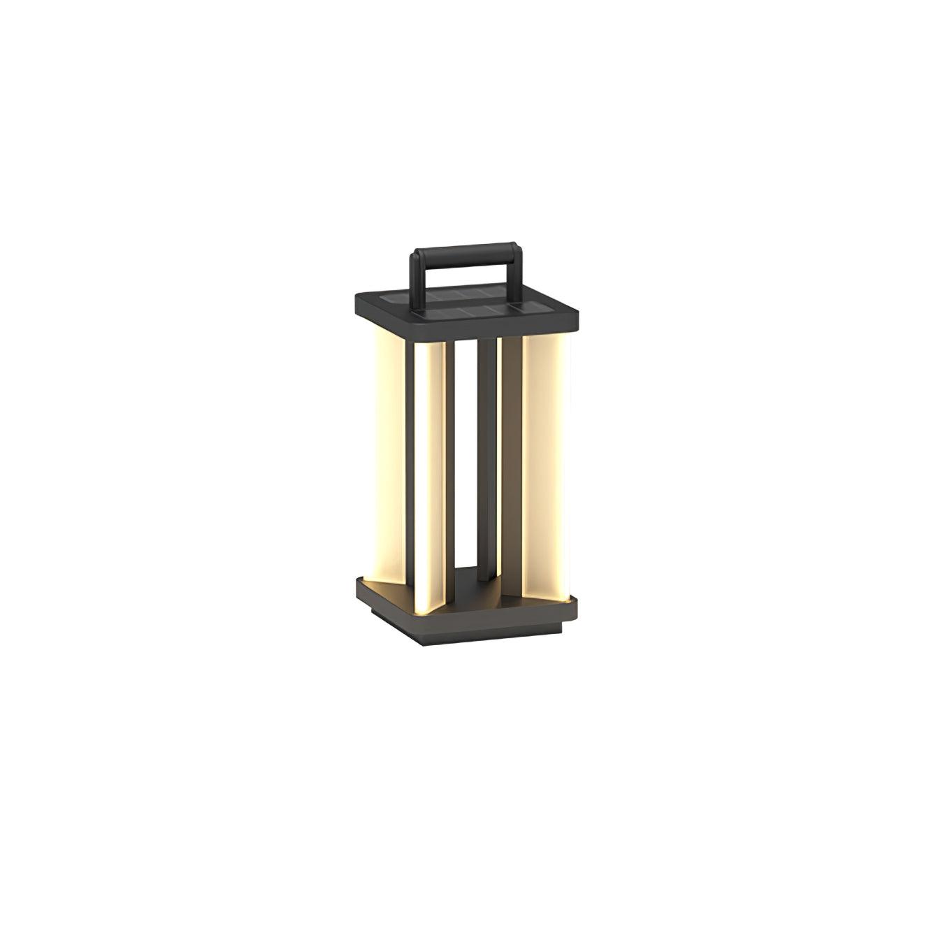 Modern Stainless Steel LED Solar Path Light for Exterior Garden and Walkways
