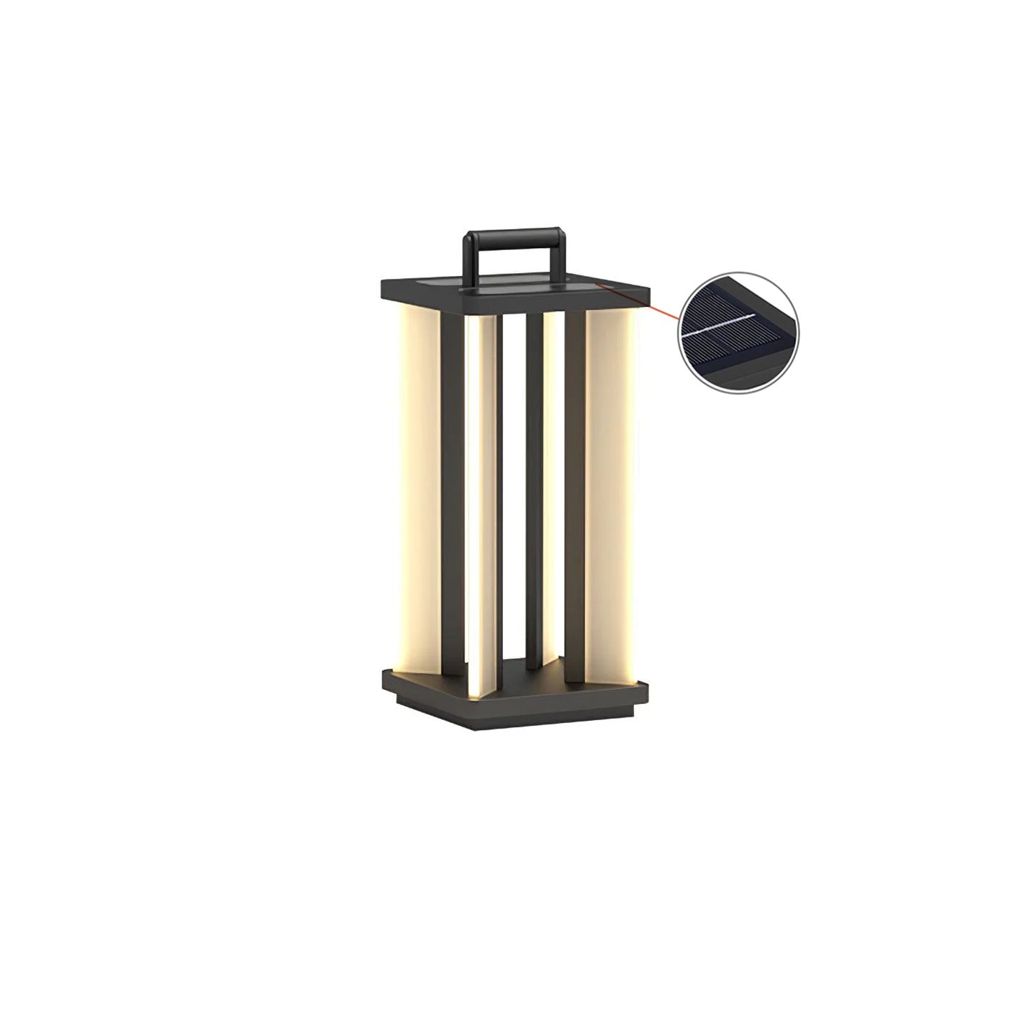 Modern Stainless Steel LED Solar Path Light for Exterior Garden and Walkways