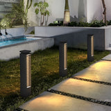 Modern Stainless Steel Outdoor LED Path Lights Waterproof Post Lanterns for Garden and Patio