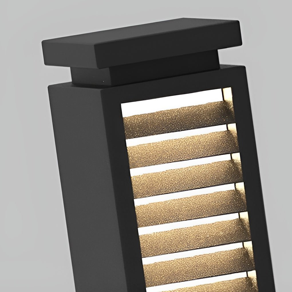 Modern Stainless Steel Outdoor LED Path Lights Waterproof Post Lanterns for Garden and Patio