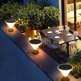 Modern Stainless Steel Solar Powered Post Light for Outdoor Landscape and Garden Pathway Lighting