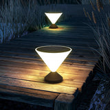 Modern Stainless Steel Solar Powered Post Light for Outdoor Landscape and Garden Pathway Lighting