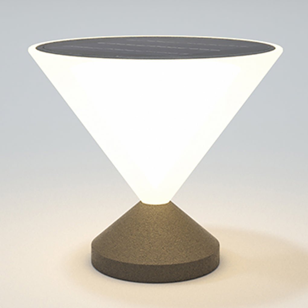Modern Stainless Steel Solar Powered Post Light for Outdoor Landscape and Garden Pathway Lighting