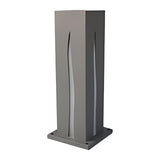 Modern Stainless Steel Square Outdoor Garden Post Lantern Waterproof Pathway Landscape Lighting
