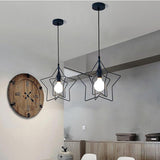 Modern Star Shaped LED Pendant Light Creative Hanging Ceiling Lamp for Dining Room Kitchen Island