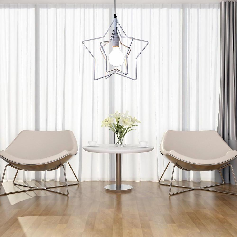 Modern Star Shaped LED Pendant Light Creative Hanging Ceiling Lamp for Dining Room Kitchen Island