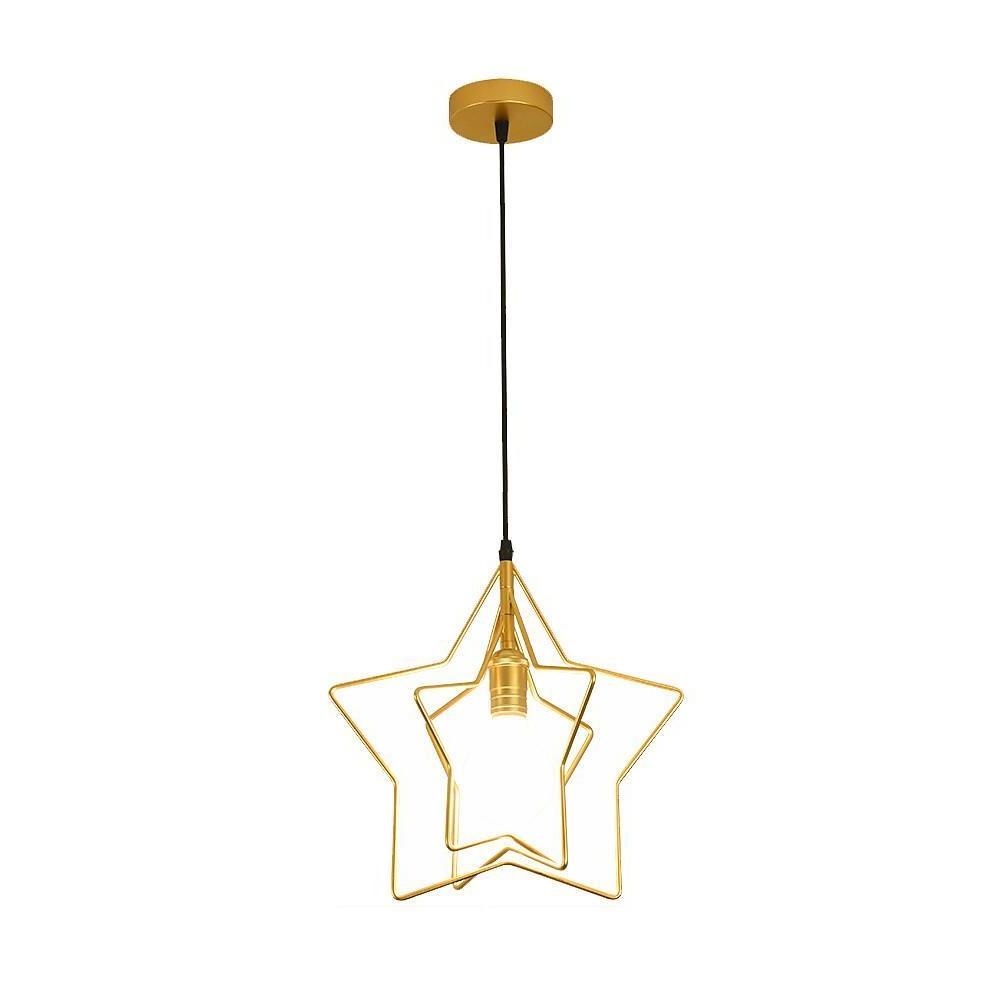 Modern Star Shaped LED Pendant Light Creative Hanging Ceiling Lamp for Dining Room Kitchen Island