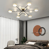 Modern Starry Flower LED Ceiling Chandelier with Three Step Color Dimming