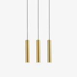 Modern Streamline Cylinder LED Pendant Light for Kitchen Island and Dining Room Minimalist Hanging Lamp