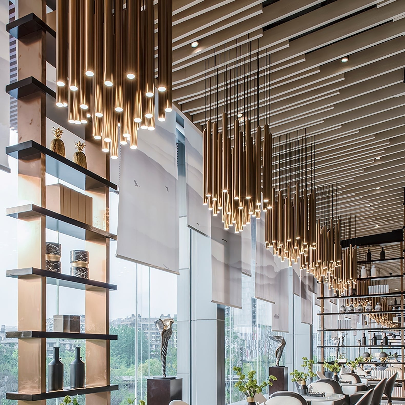 Modern Streamline Cylinder LED Pendant Light for Kitchen Island and Dining Room Minimalist Hanging Lamp