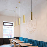 Modern Streamline Cylinder LED Pendant Light for Kitchen Island and Dining Room Minimalist Hanging Lamp