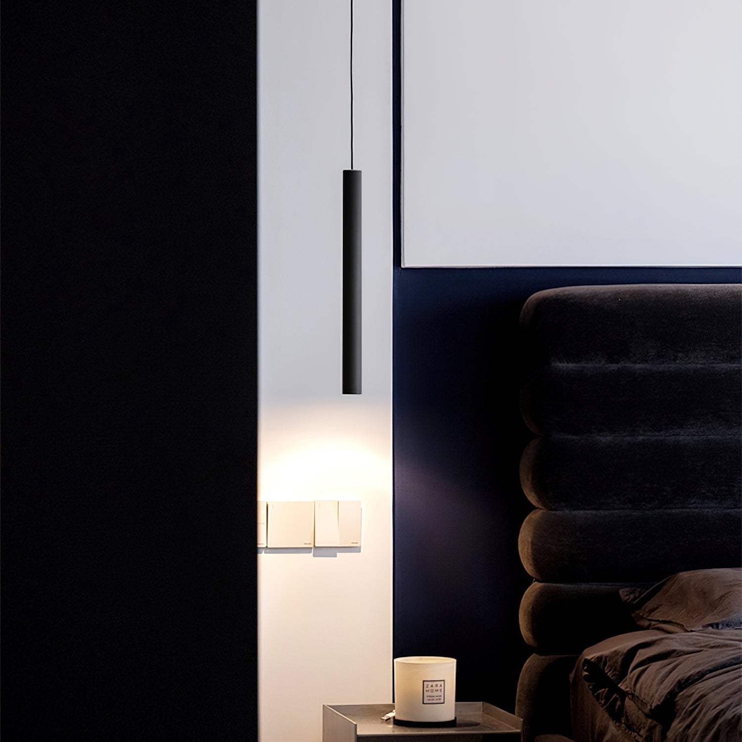 Modern Streamline Cylinder LED Pendant Light for Kitchen Island and Dining Room Minimalist Hanging Lamp