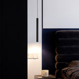 Modern Streamline Cylinder LED Pendant Light for Kitchen Island and Dining Room Minimalist Hanging Lamp