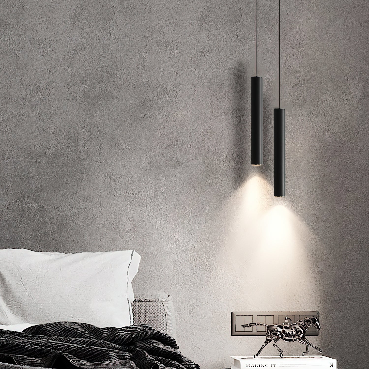 Modern Streamline Cylinder LED Pendant Light for Kitchen Island and Dining Room Minimalist Hanging Lamp