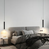 Modern Streamline Cylinder LED Pendant Light for Kitchen Island and Dining Room Minimalist Hanging Lamp