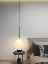 Modern Streamline Cylinder LED Pendant Light for Kitchen Island and Dining Room Minimalist Hanging Lamp