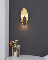 Modern Structured Metal Bracket Wall Sconce for Bedroom and Bathroom Lighting