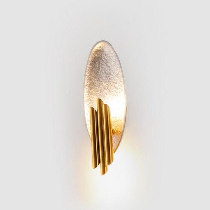 Modern Structured Metal Bracket Wall Sconce for Bedroom and Bathroom Lighting