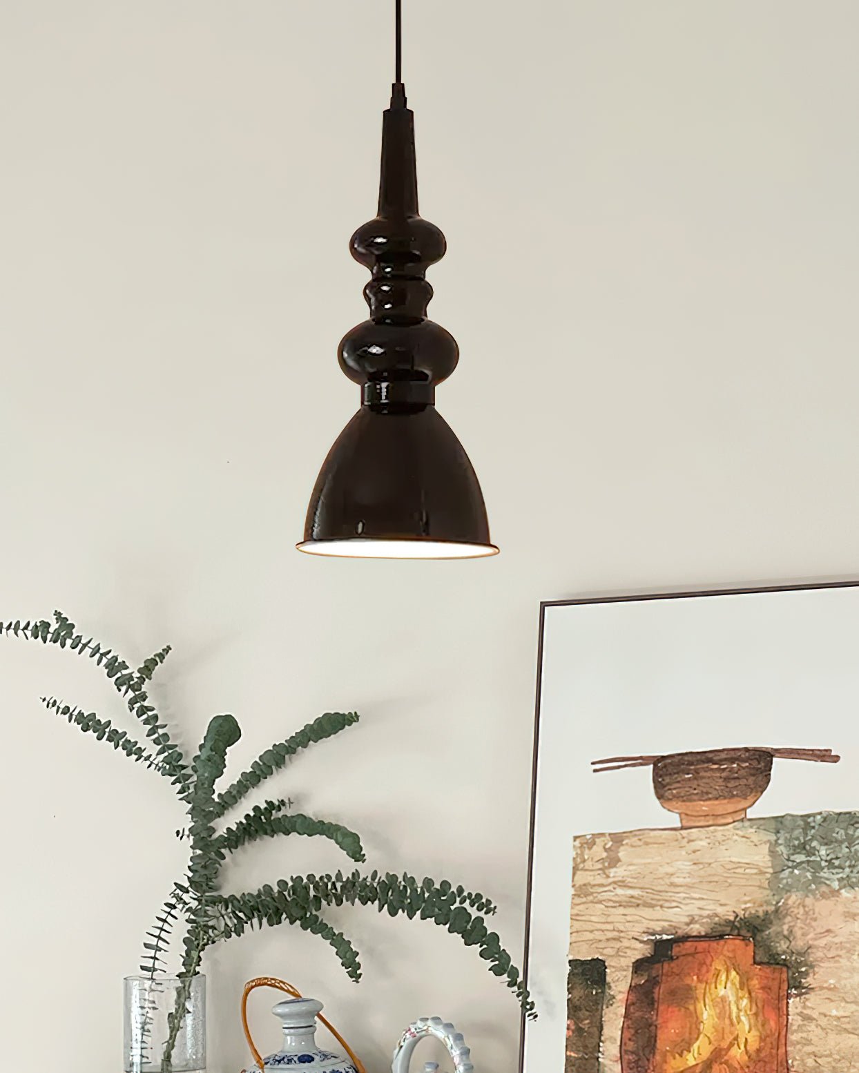 Modern Svelte Undulating Metal Pendant Light for Contemporary Dining and Foyer