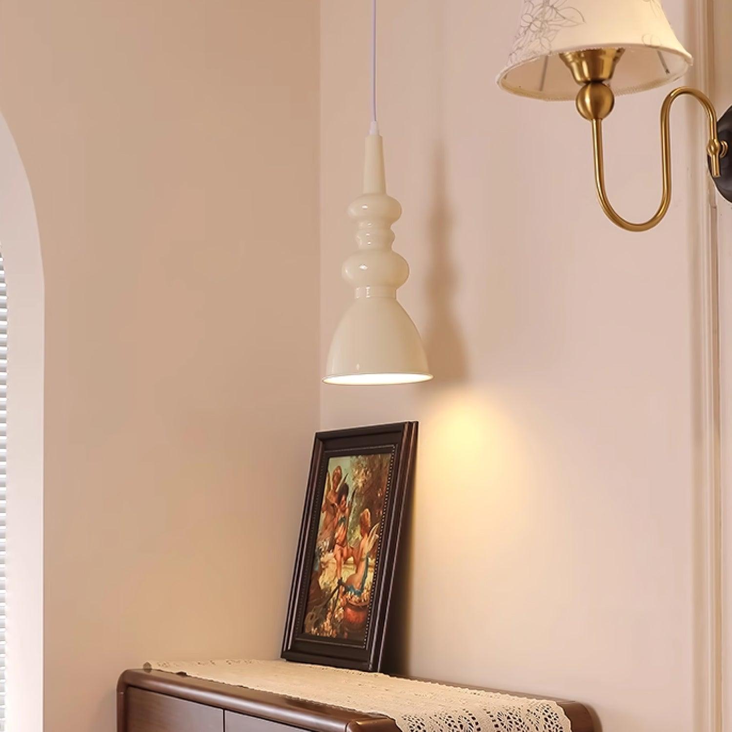 Modern Svelte Undulating Metal Pendant Light for Contemporary Dining and Foyer