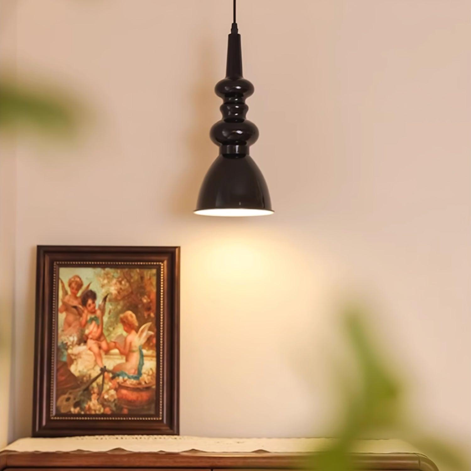 Modern Svelte Undulating Metal Pendant Light for Contemporary Dining and Foyer