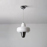 Modern Swan Glass Pendant Light with Ballerina Inspired Tutu Design and Chrome Finish