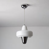 Modern Swan Glass Pendant Light with Ballerina Inspired Tutu Design and Chrome Finish