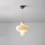 Modern Swan Glass Pendant Light with Ballerina Inspired Tutu Design and Chrome Finish