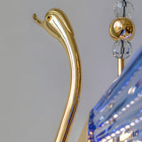 Modern Swan LED Pendant Light Zinc Alloy and Acrylic Hanging Lamp for Bedroom Dining Room
