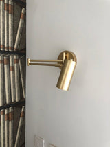Modern Swing Arm LED Wall Sconce Adjustable Bedside Reading Lamp in Black or Gold