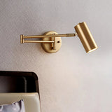Modern Swing Arm LED Wall Sconce Adjustable Bedside Reading Lamp in Black or Gold