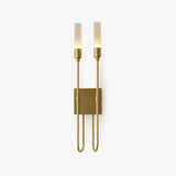 Modern Symmetrical Double Arrow Wall Sconce Minimalist Indoor Metal Light Fixture