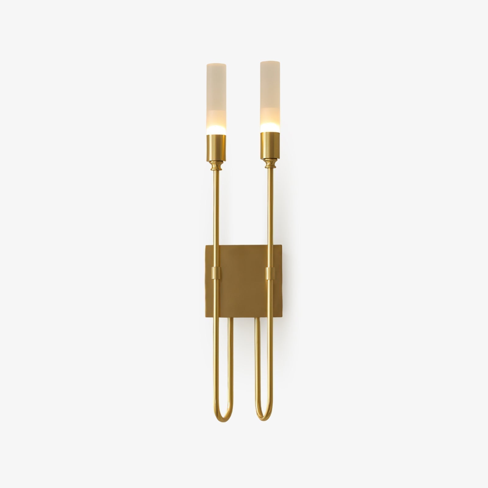 Modern Symmetrical Double Arrow Wall Sconce Minimalist Indoor Metal Light Fixture