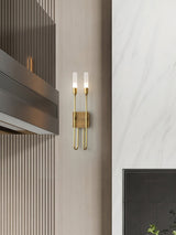 Modern Symmetrical Double Arrow Wall Sconce Minimalist Indoor Metal Light Fixture