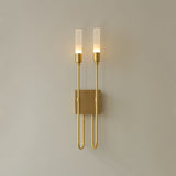 Modern Symmetrical Double Arrow Wall Sconce Minimalist Indoor Metal Light Fixture