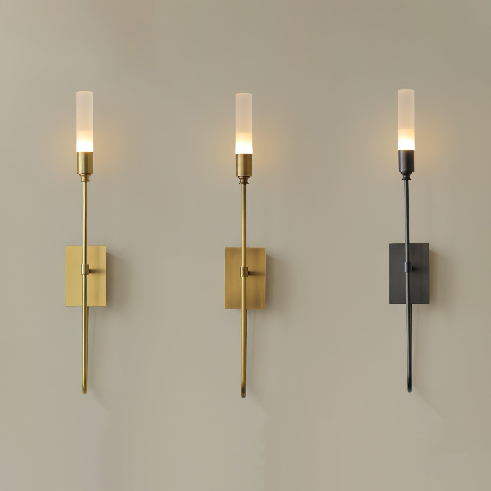 Modern Symmetrical Double Arrow Wall Sconce Minimalist Indoor Metal Light Fixture