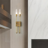 Modern Symmetrical Double Arrow Wall Sconce Minimalist Indoor Metal Light Fixture