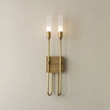 Modern Symmetrical Double Arrow Wall Sconce Minimalist Indoor Metal Light Fixture