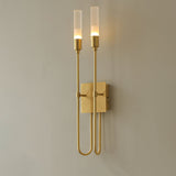 Modern Symmetrical Double Arrow Wall Sconce Minimalist Indoor Metal Light Fixture
