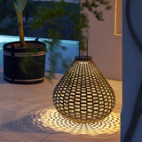 Modern Synthetic Rattan Outdoor Lawn Lamp USB Rechargeable IP54 LED Garden Light