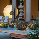 Modern Synthetic Rattan Outdoor Lawn Lamp USB Rechargeable IP54 LED Garden Light