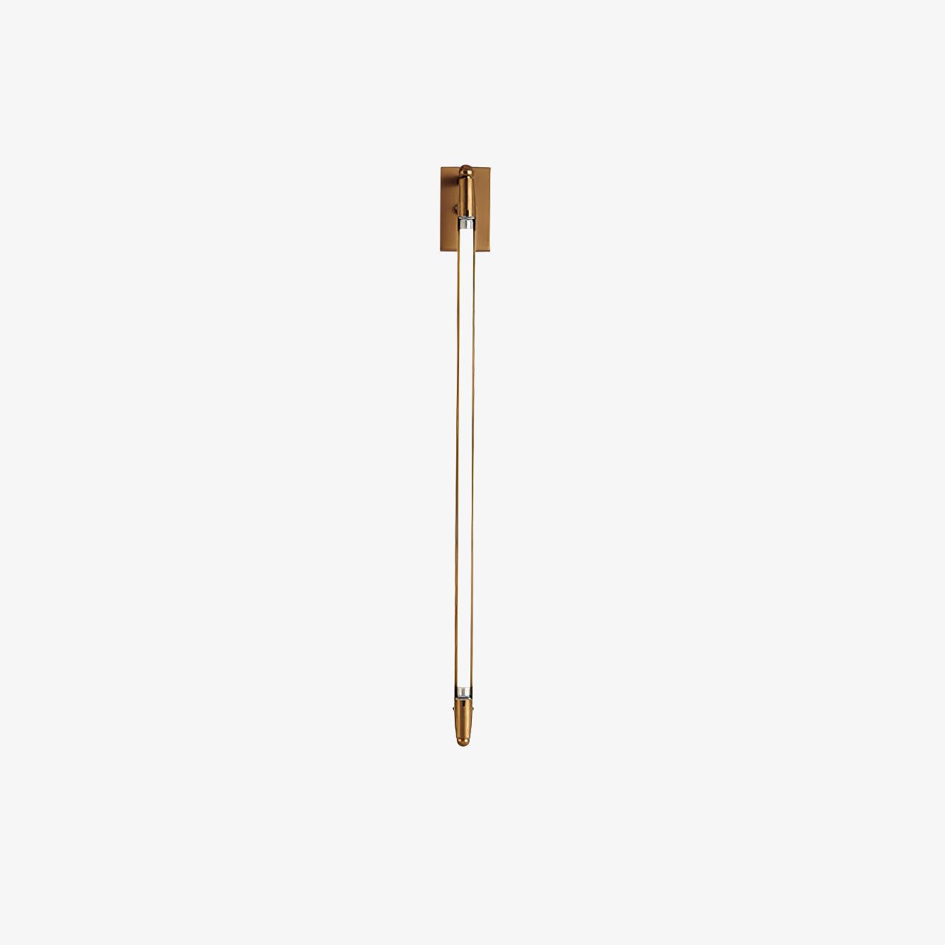 Modern T Tube Adjustable Wall Sconce Gold Industrial LED Light Fixture for Home Decor