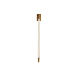 Modern T Tube Adjustable Wall Sconce Gold Industrial LED Light Fixture for Home Decor